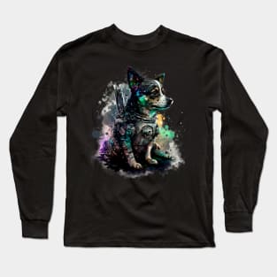 Sci-fi Puppy Terrier doggy dog Long Sleeve T-Shirt